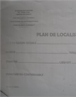 Imprimé du plan de localisation